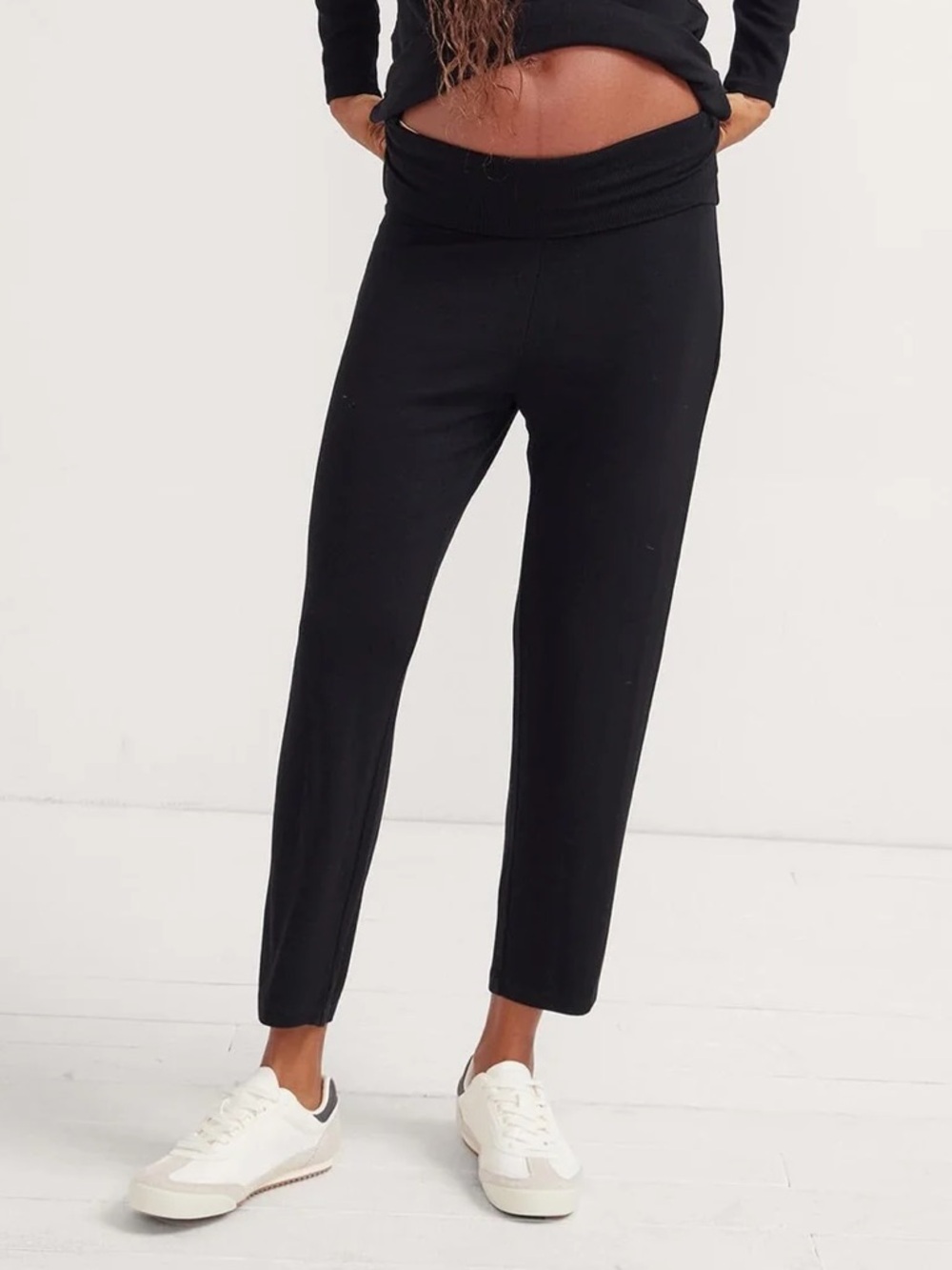 HATCH The Softest Rib Over Under Lounge Pant - Size 0